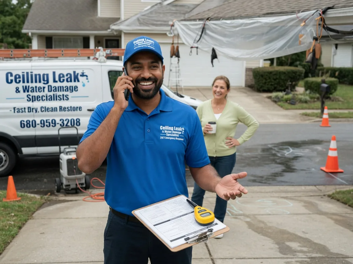 Ceiling Leak Cleanup Dahlonega, GA FAQs